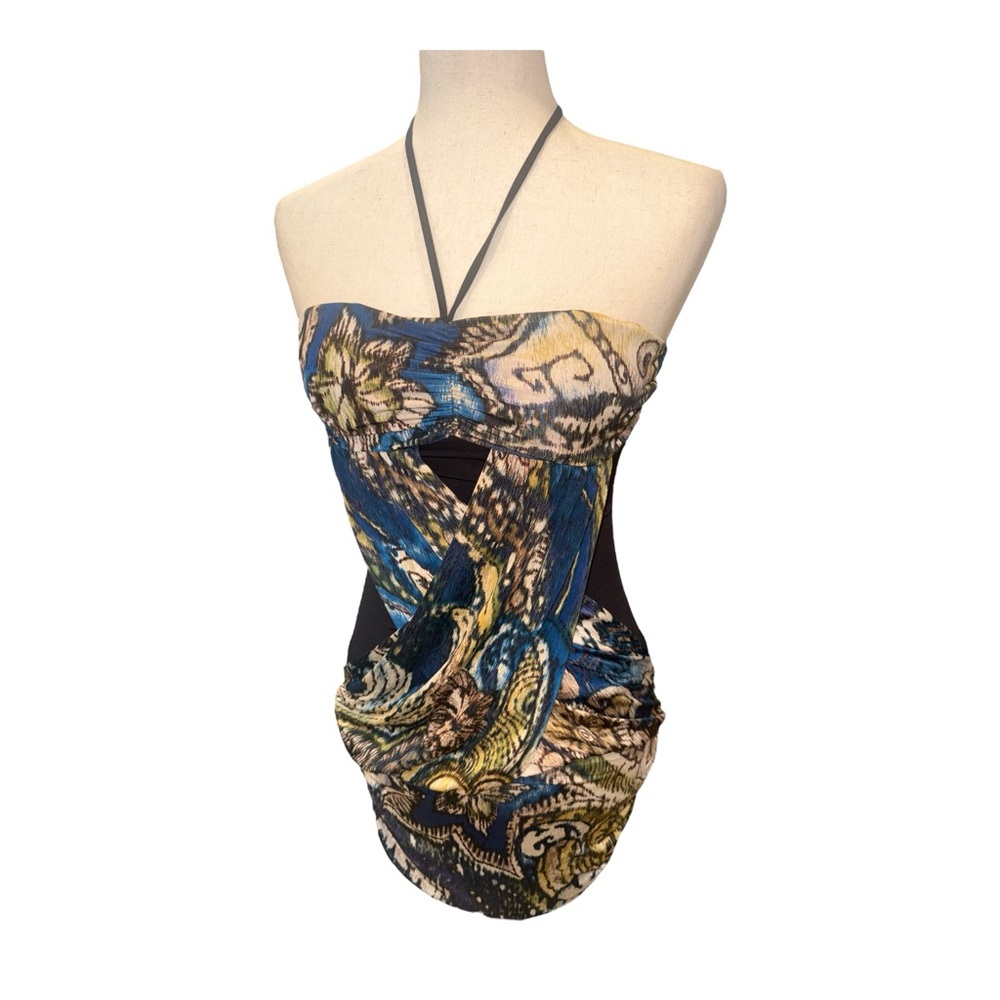 Y2K Halter Dress by Cameo size Small